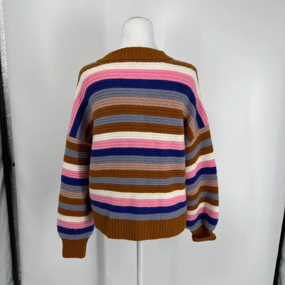 Madewell Striped Springview Sweater Cardigan Size S - Picture 8 of 13